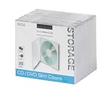 Vivanco - Carcasa para CD/DVD (25 Unidades) Transparente
