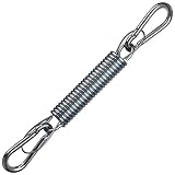 Montafox Muelle Acero Muelle Hamaca Silla Colgante con Cable Protector y Dos mosquetones