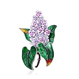 Broches para mujer, alfileres,   nueva moda, broches de flores lilas, belleza, primavera, verano, disponible, broche para fiesta de flores de clavo de planta, Pin