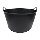 WOLFPACK LINEA PROFESIONAL Plasvidavi Nº4 - Capazo agrícola, 55 x 55 x 30 cm, Color Negro