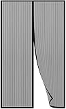 Lictin Mosquitera magnética para puertas de 140 x 242 cm Malla, cortina mosquitera para puertas de entrada/puertas/patios