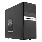 UNYKAch Caja PC Micro ATX UK6011 con Fuente de Alimentación ATX de 500W y Conectores USB 2.0 y 3.0