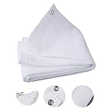 Malla de sombreo MM Malla De Sombreo Blanca, Respetuosa con El Medio Ambiente E Inodoro, Tasa De Sombreado del 80%, Protección UV, Red De Aislamiento para Patio/Jardín/Balcón, 20 Tamaños