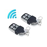 Eipek Mando a distancia universal para puerta de garaje, puertas de 315 MHz, transmisor RF de 4 canales, clón, herramienta de control remoto para puertas de garaje, puertas, persianas, 2 unidades