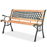 vidaXL Banco de jardín con Respaldo Modelado-Diamante