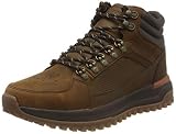Skechers Parte Superior Media con Cordones, Zapatillas Hombre, marrón Oscuro, 42 EU