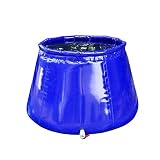 Colector De Agua De Lluvia De Gran Capacidad para El Hogar, Bolsa De Almacenamiento De Agua Flexible Cubo Plegable con Válvula(Size:5000L(3x2x1m))