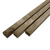 IVERICO - Listones/Rastreles de Madera de Pino, Tratados en AutoClave, para Uso en Exteriores. Largo 250cm. (10, Sección 40x30mm)