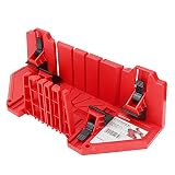 Caja de Sierra Ingletadora Multifuncional Para Carpintería Oblicua de 22,5/45/90 Grados de Yeso Biselado Guía de Corte de Yeso