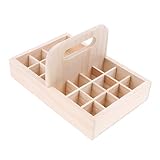 Backbayia - Caja de aceite esencial con expositor de perfume, color negro