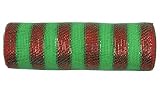 Cinta de malla metálica YYCRAFT de 25,4 cm x 9,1 m (10 yardas), color rojo y lima