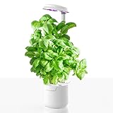 amzWOW Dafne Smart Garden, Sistema de Cultivo hidroponico de autorriego con Luz de Crecimiento LED de Espectro Completo, Altura Ajustable y Temporizador automático
