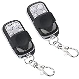 iJiZuo 2 Piezas Mando a Distancia Automático para Puerta Universal, Panel Corredizo para Cubrir Las Teclas, para Marcas FAAC/BFT/Nice, Frecuencia 433,92 MHz código Fijo, con 4 Canales Diferentes