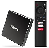 Android Boitier,TV Carcasa Android 10.0 Ultra Youtube 4K UHD Reproductor multimedia de transmisión continua Android Caja de TV con S905X4 Chipset,Dual-WiFi,BT4.2 con mando a distancia
