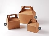 Selfpackaging Caja de Picnic en Color Kraft para cumpleaños, Fiestas o Food Trucks - M