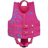 IvyH Chaleco de Natación para Niños - Chaleco de Chaqueta Flotante Niñas Chaleco de Flotación Neopreno Traje de baño Chaleco de flotabilidad Chaleco de Ayuda a la natación