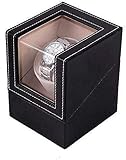 JRZTC Enrollador automático de Relojes Elegante Caja de Almacenamiento de Reloj Giratorio de Almacenamiento para hasta Relojes automáticos Caja de Almacenamiento Caja de almace