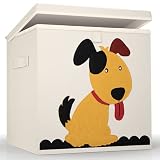 Caja de almacenamiento premium de BEARTOP | se adapta perfectamente a las estanterías, como Kallax, etc. | tapa robusta para apilar | varios diseños | Perro
