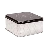 Städter Vanilla Diamonds Caja para galletas, hojalata Blanca