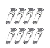 Repuhand 8Pcs Pestillos de Acero Inoxidable Pestillos de Maleta Cerraduras de Palanca con Resorte para Puerta, Ventana, Muebles, Accesorios