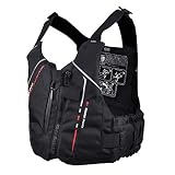 Zeraty Chaqueta de baño para Adultos Chaleco de flotabilidad 50N para Canoa, Kayak, Vela y Otros Deportes acuáticos, Negro, S / M