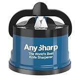 AnySharp Afilador De Cuchillos Con Ventosa, Azul