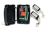 Kit profesional de central de maniobras para motores a 220v de puertas enrollables y persianas, con receptor de radio multimarca incorporado, con 2 mandos a distancia código evolutivo. Alta calidad.