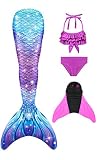 shepretty Traje de Baño de La Cola Sirena de Las Muchachas Bikini Set，xiaofenG5,140