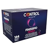 Control Senso Preservativos - Caja de condones muy finos para mayor sensibilidad, 144 unidades (pack grande ahorro) - Gama placer natural, lubricados, perfecta adaptabilidad