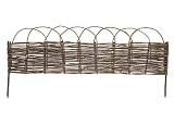 HERSIG - Valla Jardin | Borduras Jardin de Mimbre - 100 x 45 cm - 1 Unidad
