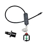 Bebedero cronometrado 5set Invernadero de riego por goteo del agua de riego boquilla giratoria Boquillas de efecto invernadero Fresa Tomate de riego desmontable para grifo exterior ( Color : MULTI )
