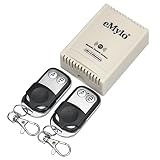 emylo DC 12V Interruptor de Control Remoto inalámbrico de 2 Canales Módulo de relé de RF Automatización del hogar DIY para lámpara/Puerta de Garaje/Persiana Enrollable/Motor con433MHz transmisor