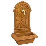 Fuente Lavabo Fuente de Hierro Grate Fuente de Pared Estilo Antiguo 66cm