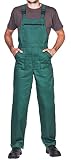 Pantalones con Peto de Trabajo para Hombre, Made in EU, Mono de Trabajo, Azur, Blanco, Rojo, Verde, Negro