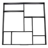 GOTOTOP 50x50x4.5CM Molde de pavimento de jardín,Molde para Hormigón de celosía Cuadrada de plástico para Hacer Suelos de Jardín, Patio, Balcón, Terraza, de Plástico Resistente