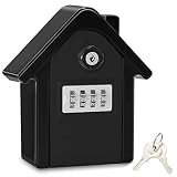 Caja Seguridad Llaves Grande Caja Llaves Combinacion Key Safe Box with 4 Dígitos Código, Almacenamiento Seguro para Llaves Caja Guarda Llaves Pared para Exterior, Casa, Garaje, Escuela