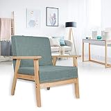 Ausla Silla de sofá, cómoda butaca de Madera Duradera para Sala de Estudio