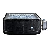 NETSPA SPA Gonflable Caïman Carré 4 Places Exterior, Negro