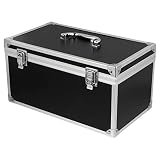 Cabilock Maletín de Aluminio Duro Maletín de Transporte Estuches de Vuelo Plateados Equipo Portátil Caja de Herramientas Caja para Instrumentos Herramientas Mecánicas 29X16cm