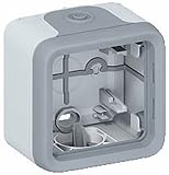 Legrand Plexo LEG69952 - Caja de empotrar (1 compartimento, disposición vertical), color gris