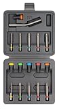 MAGNET DRIVER Set 17, Set de 17 Accesorios para Destornillador con 6 Imanes, 10 Puntas para Atornillar y 1 Punta Sujeta Clavos