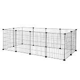 Recinto Descubierto Metal Corral Animales pequeños Jaula roedores Ampliable