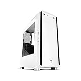 Nox Hummer ZSZ - NXHUMMERZSZ - Semitorre ATX, ventana lateral transparente, opción para refrigeracion liquida, 2 ventiladores 120mm incluidos, lector de tarjetas SD/micro SD, color blanco