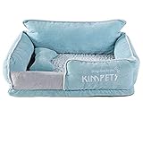 Cesta para Mascotas de Felpa 4 Colores Diferentes y 4 tamaños - Lavable y Resistente a los arañazos casa para los Perros y Gatos (Style 4, L)
