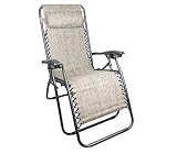 485323 Silla Tumbona Grigio EVERTOP GRAVITà Zero reclinable