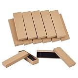 PandaHall Paquete de 20 cajas de regalo de cartón rectangular con esponja para joyería, pulsera, collar, colgantes, anillos, cumpleaños, Navidad, día de San Valentín