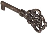 Gedotec Clé Ancienne de Remplacement pour Serrures de Meuble et Armoire d'Époque - H2134 | Ferrure Rétro en Zinc Moulé à Pression | Couleur Brun Vieilli - Longueur 38mm | 1 Pièce