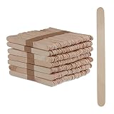 Relaxdays Set de 500 Palitos Helado, Palos Manualidades, Café, Médico, Palillos Planos, Madera, 11,5 x 1 cm, Marrón