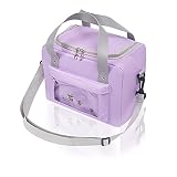 Bolsa Termica 9L Bolsa De Almuerzo Pequeña Bolsa Nevera Lunch Bag Bolsa Isotermica Pequeña Bolsa Nevera Playa Portatil Almuerzo Hermética Bolsa De Almuerzo Bolsa Térmica Para Almuerzo, Purple
