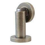 Stoppwerk Topes para puertas magnético MS010 de estilo antiguo - Material de fijación para suelo y pared incluido - Tope puerta